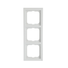 ABB - 1723-884K Cover Frame 3-gang CORN FUTURE LIN TRIP BIANCO O