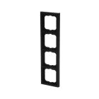 ABB - 1724-885K Cover Frame 4-gang CORN FUTURE LIN QUAD NERO OPA.