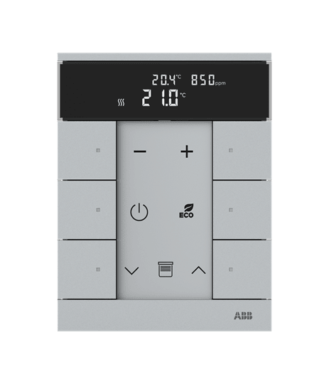 ABB - TENTON SBC-F-6.0.1-83 RTC IAQ 6 PULS. 6gang ARGENTO SILVER.