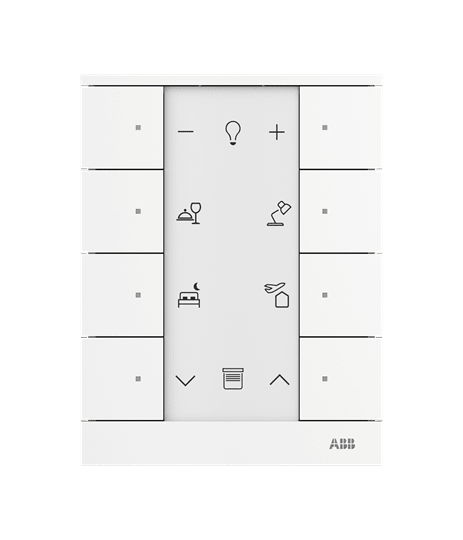 ABB - SB-F-8.0.1-84 8gang Control, white TENTON 8 PULS. BIANCO.