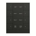 ABB - SB/U8.0.1-885 8f. Control element, black matt PLACCA 8P+SENS.TEMP. NERO
