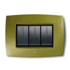 ABB - Placca 8 moduli verde foresta per interruttori e prese - Elos Smart Tecnologia