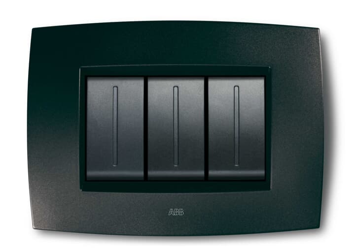 ABB - Placca smart tecnologica 12 moduli grigio antracite Elos.
