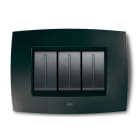 ABB - Placca smart tecnologica 12 moduli grigio antracite Elos.