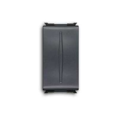 ABB - Pulsante 1P NA, 16A 16AX - 250V~ None Single push button 1 pole, 1NO 0NC 0CO Black Elos.