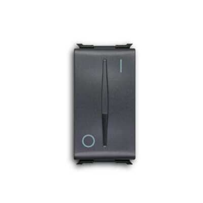 ABB - Interruttore bipolare 16A 250V illuminabile con segnalatore funzionale Rocker/button Not included Black - Elos.