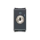 ABB - Interruttore bipolare con chiave, 10A - 250V~, nero - Elos, non inclusa.