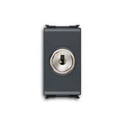 ABB - Deviatore 1P, 10A con chiave, 10AX - 250V~, nero - Elos.