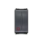 ABB - Pulsante 1P NC, 16A 16AX - 250V~ Single push button 1 pole, 0NO 1NC 0CO Black - Elos.