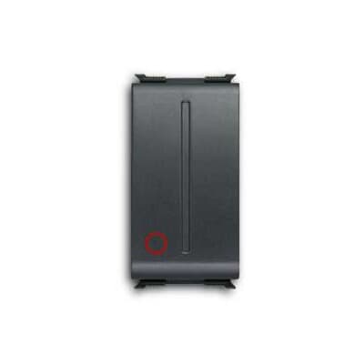 ABB - Pulsante 1P NC, 16A 16AX - 250V~ Single push button 1 pole, 0NO 1NC 0CO Black - Elos.