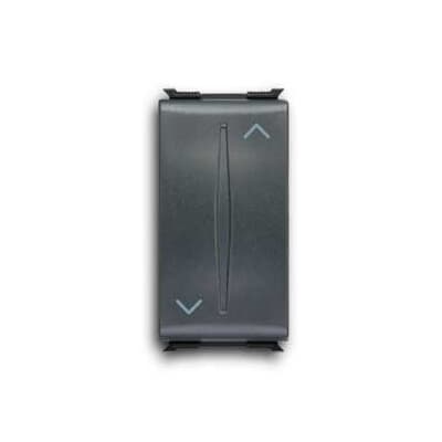 ABB - Pulsante doppio push-button NO, 10A - 250V~, con interblocco. 1P, 1NA, 1NO, 1NC, 1CO Nero - Elos.