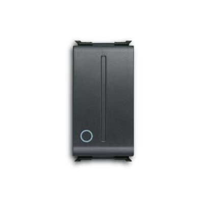 ABB - Pulsante bipolare NA, 16A, 16AX - 250V~ singolo nero Elos.