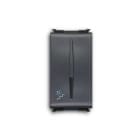 ABB - Pulsante 1P NA, 16A, 16AX - 250V~, con simbolo "luce scale" nero - Elos.