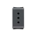 ABB - Presa 2P+E, 10A, P11 Italian Type Black con Schermi - Elos.