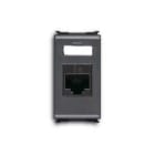ABB - Connettore RJ45 Cat. 3 UTP 1 gang nero per dati Elos.