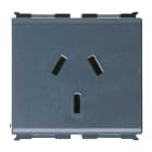 ABB - Presa 2P+E 10A 250V ST. AUSTRALIANO/SUD AMER. AS/NZS 3112 Nero - Elos