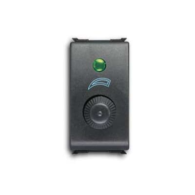 ABB - Electronic regulators for resistive and inductive loads, with rotary control and two-way switch, 40-300W (40-300VA), 230V~ - 50/60Hz Black - Elos REGOL. ELETTR. ROTATIVO, DEVIAT.,40-300W.