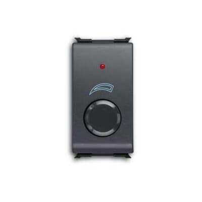 ABB - Regolatori elettronici per carichi resistivi-induttivi e lampade alogene a bassa tensione, con controllo a pulsante, 25-180W (25-180VA), 230V~ - 50/60Hz Nero - Elos REGOL. ELETTR. PULSANTE, 230V, 25-180W.