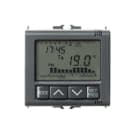 ABB - Cronotermostato elettrico programmabile per estate/inverno 230V - 50Hz senza contatto, 5A (AC1) / 2A (AC15) - 250V~ Pulsante riscaldatore 0gang Nero - Elos