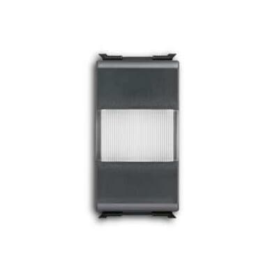 ABB - Spia di segnalazione trasparente a LED sostituibile, 12/24/250V~, bianco nero - Elos.