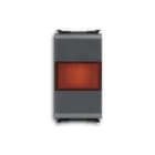 ABB - Spia di segnalazione a LED rosso, 12/24/250V~, intercambiabile, design rosso e nero - Elos.