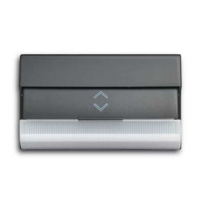 ABB - Stair riser lamp with adjustable beam of light, 12/24V LED exchangeable, White Black Opale - Elos.