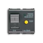 ABB - Residual current circuit breaker with overcurrent protection, 1P+N, CURVA C, 6A 30mA, breaking capacity 3kA 10 mA - Elos.