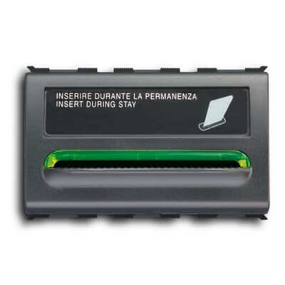 ABB - Interruttore universale a badge con luce di posizione, 250V~. Relè nero - Elos.