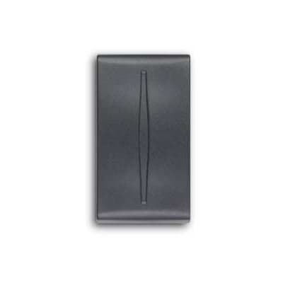 ABB - Tasto intercambiabile 1 modulo generico per interruttori/pulsanti, piastra centrale nera - Elos.