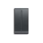 ABB - Tasto intercambiabile 1 modulo generico per interruttori/pulsanti, piastra centrale nera - Elos.