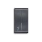 ABB - Tasto intercambiabile 1 mod., con simbolo lampada da tavolo per interruttore/dimmer, piastra centrale nera - Elos.