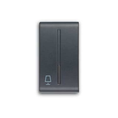 ABB - Tasto intercambiabile 1 mod., con simbolo lampada da tavolo per interruttore/dimmer, piastra centrale nera - Elos.