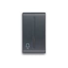 ABB - Tasto intercambiabile 1 mod., con simbolo lampada da tavolo per interruttore/dimmer, piastra centrale nera - Elos.