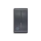 ABB - Interchangeable push-button, 1 module, with DOOR/GATE OPENING symbol "key/door" for Outdoor station, Central cover plate Black - Elos TASTO 1 MOD., CON SIMB.PORTA/CANCELLO.