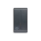 ABB - Tasto intercambiabile 1 modulo con simbolo "freccie" per esterno, copertura centrale nera - Elos.