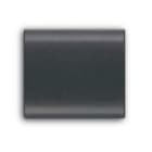 ABB - Interchangeable push-button, 1/2 module, generic None for Switch/push button, Central cover plate Black - Elos COPRITASTO 1/2 MOD., GENERICO.