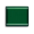 ABB - Interchangeable push-button, 1/2 module, with green diffusor for Switch/push button, Central cover plate - Elos COPRITASTO 1/2 MOD., CON DIFFUSORE VERDE.