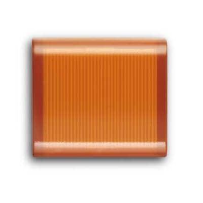 ABB - Interchangeable push-button 1/2 module with amber diffusor for Switch/push button Central cover plate Orange - Elos COPRITASTO 1/2 MOD. CON DIFFUSORE AMBRA.