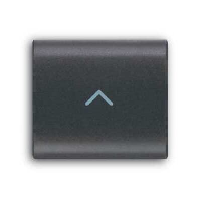 ABB - Tasto intercambiabile 1/2 mod. con simbolo freccia su/ giù per interruttori, copertura centrale nera - Elos.