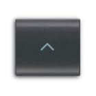 ABB - Tasto intercambiabile 1/2 mod. con simbolo freccia su/ giù per interruttori, copertura centrale nera - Elos.