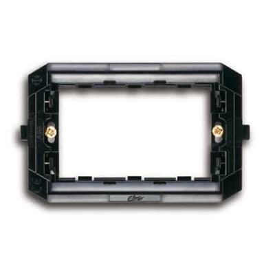 ABB - Support frame, 3 modules 3 gang Black - Elos - SUPPORTO A 3 POSTI.