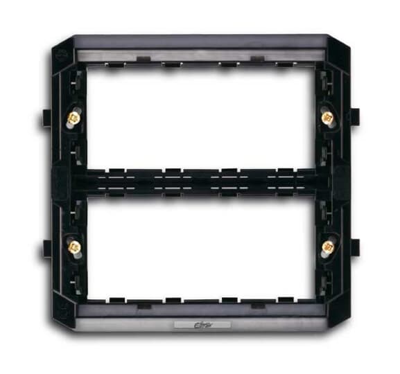 ABB - Support frame 8 modules 2 gang Black Elos 8 posti