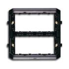 ABB - Support frame 8 modules 2 gang Black Elos 8 posti