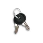 ABB - Set of 2 keys for 1way and 2way switches, Key Black - Elos, CHIAVI RICAMBIO PER INTERRUTT./DEVIAT.