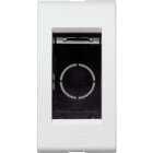 ABB - Cover plate 1 module White Antartica with box 1 gang support and control.