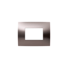 ABB - Frame 3 modules BRONZE satin finish 1-gang Bronze Chiara PLACCA 3 MOD. BRONZO SATINATO.