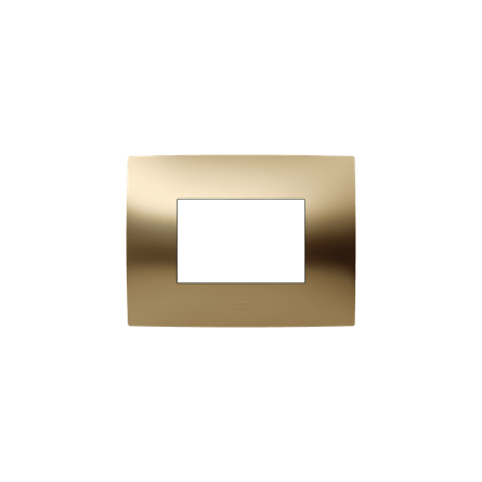 ABB - Frame 3 modules GOLD satin finish 1-gang(s) Oro Satinato Chiara Placca 3 mod.