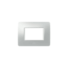 ABB - Placca Xite Frame 3M Natural 1gang Silver Chiara - 3M Natural.