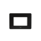 ABB - Placca Xite Frame 3M Iron Black 3gang Chiara - Black