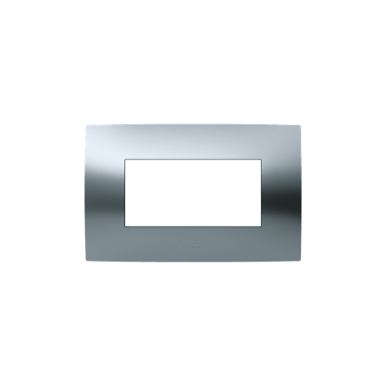 ABB - Frame 4 modules Chrome satin finish 4-gang(s) Chiara Placca 4 mod. cromo satinato.
